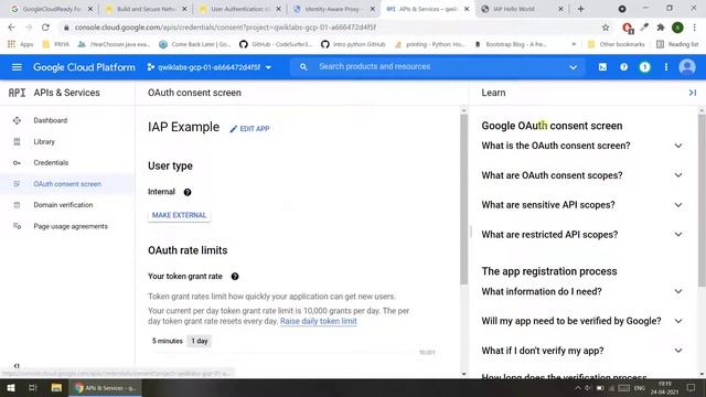 User Authentication: Identity-Aware Proxy [GSP499] смотреть онлайн
