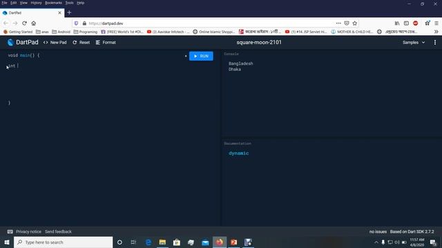 Dart Bangla Tutorial ! dynamic final const Keyword Lecture 11 смотреть онлайн