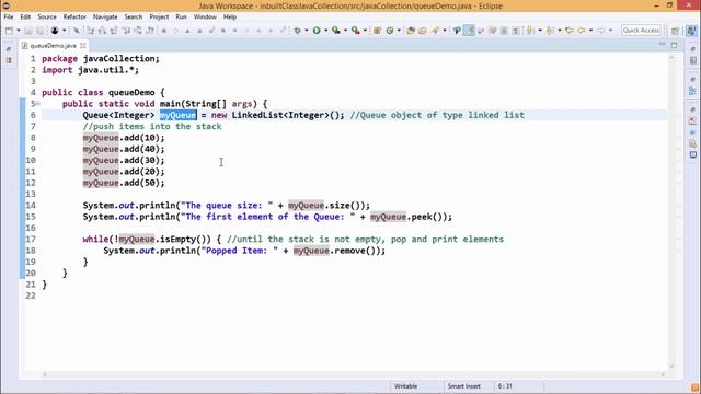 Java Essentials - The queue in java смотреть онлайн