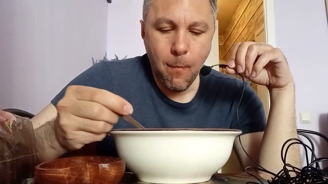 ASMR ИТИНГ. КУШАЮ ГОРОХОВЫЙ СУПЧИК С МЯСОМ ГУСЯ