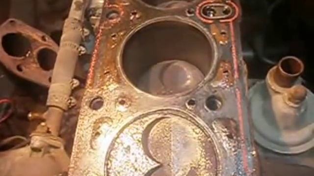Признак прогара прокладки ГБЦ. смотреть онлайн