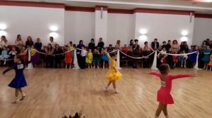 Бальные танцы.Дети.Школа 1 год обучения.Соло(4-5 лет).Вальс.Ча-Ча-Ча. 1 место!!!