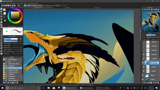 KING OF THE OCEAN- Dragon Speedpaint смотреть онлайн