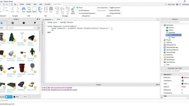Roblox Studio Tutorial: How to Make a Trap Part смотреть онлайн