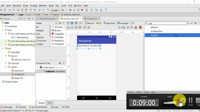 Android TextView Kullanımı смотреть онлайн