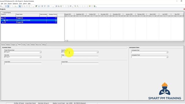 4. Project Settings in Primavera P6 смотреть онлайн