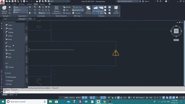 Duct Sizing Calculation Using CAD- MEP 2020 смотреть онлайн