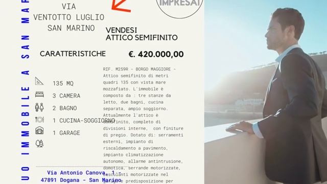 M259R - VENDESI ATTICO SEMIFINITO DI MQ. 135 IN ZONA BORGO MAGGIORE смотреть онлайн