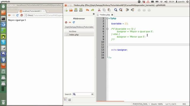 Php desde 0. 05 - Operador ternario | TutorialesNET смотреть онлайн
