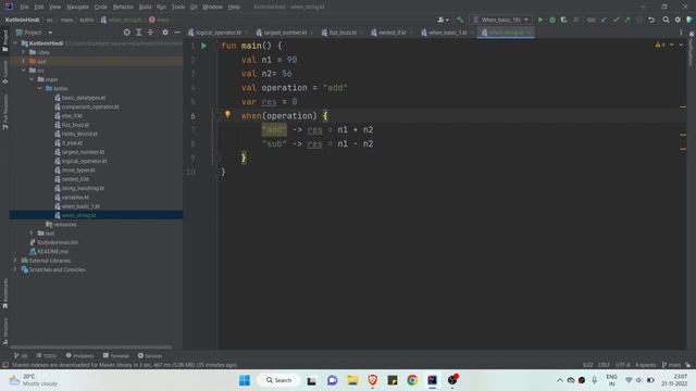 When Statement In Kotlin Hindi (Part 2) | Kotlin Course In Hindi смотреть онлайн