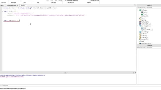Discord Chat Logging - Roblox Studio смотреть онлайн