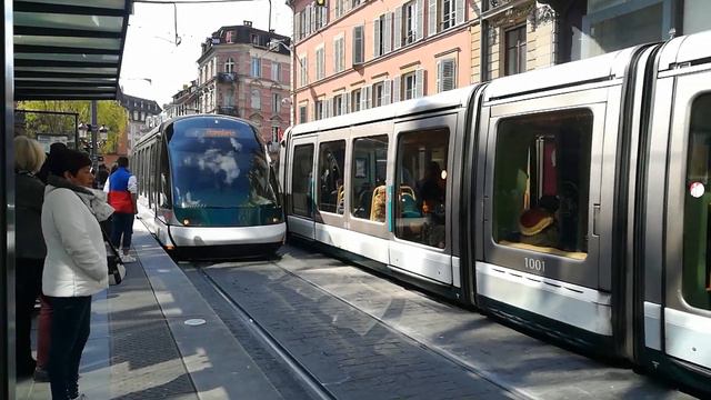 ФРАНЦИЯ.  СТРАСБУРГСКИЕ ТРАМВАИ //STRASBOURG. FRANCE. TRAMWAY