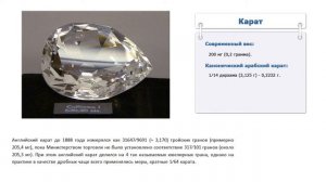 Сколько весит карат