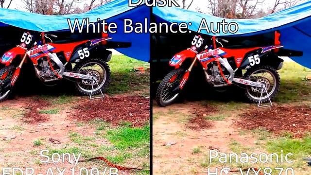 Sony FDR AX100 B and Panasonic HC VX870 comparison смотреть онлайн