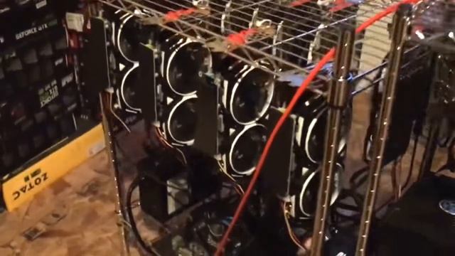 Crypto Mining with 50+ Nvidia and AMD GPU's at home смотреть онлайн