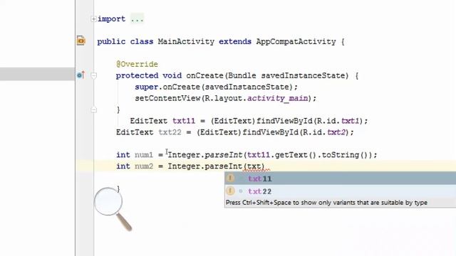 Android Studio Basic Tutorial-Adding Two Numbers Using (TextBox,TextView,ButtonClick) смотреть онлайн
