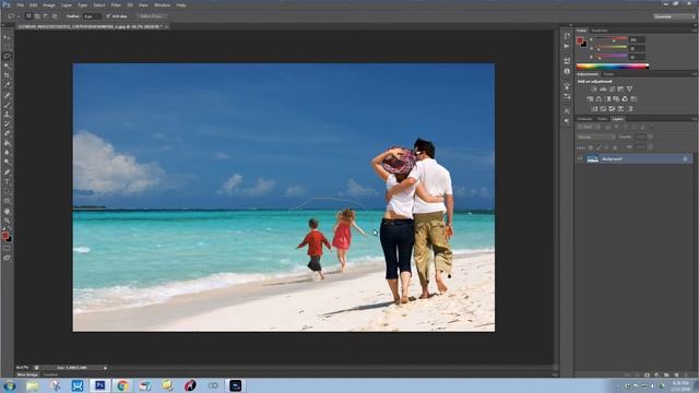 HOW TO QUICKLY REMOVE OBJECTS USING THE HEALING BRUSH TOOL IN PHOTOSHOP смотреть онлайн