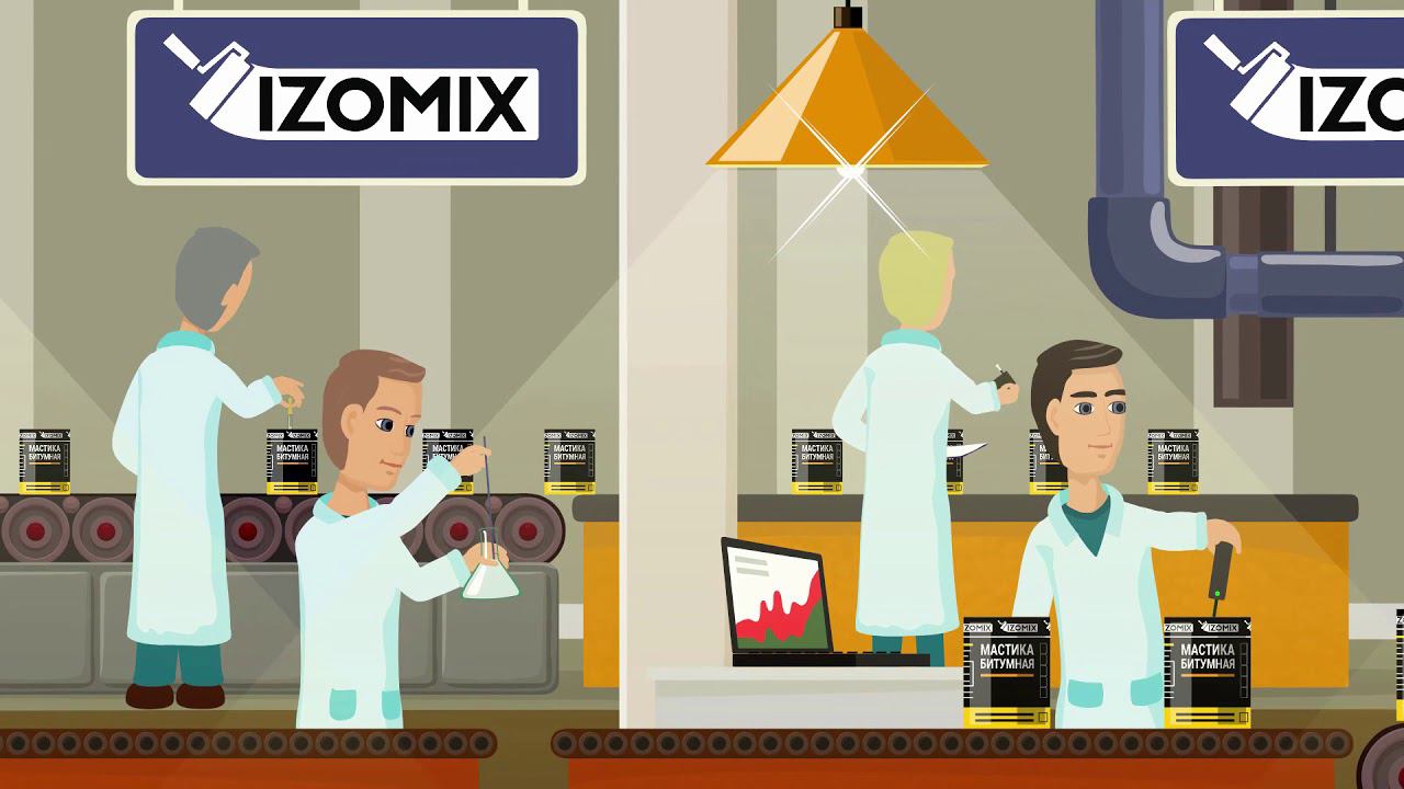 Видеоролик для компании IZOMIX смотреть онлайн