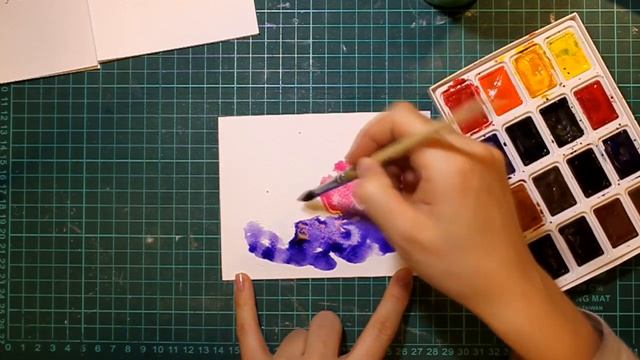Открытка с акварелью и фольгированием (CAS-Card with resist effect foiling by Deco Foil) смотреть онлайн