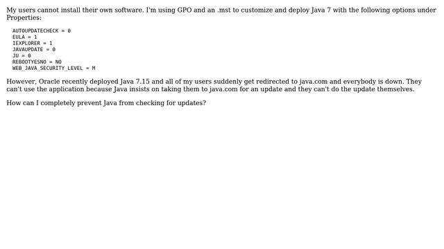 DevOps & SysAdmins: Disable Update in Java 7.13+ смотреть онлайн