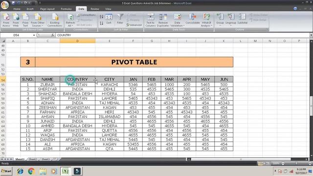 How to Solve Excel Test In Ms. Excel Tutorial In Urdu / Hindi смотреть онлайн
