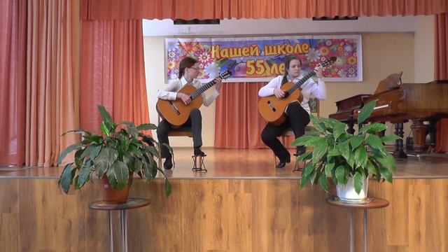 Дуэт гитаристов: Бабина Настя, Слепухина Марина. Преподаватель Баёва Т.А. смотреть онлайн