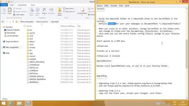 Instalando o servidor web Apache no Windows смотреть онлайн