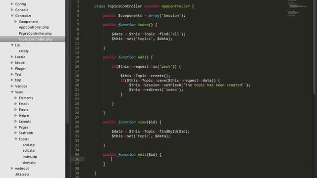 CakePHP 2.5.4 Basics Tutorial for Beginners - Blog Application - 13 - Edit (CRUD) смотреть онлайн