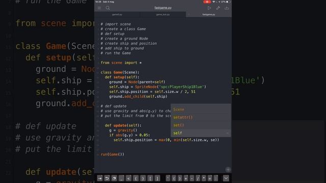 Pythonista game faster (on Ipad) II : move the SHIP смотреть онлайн