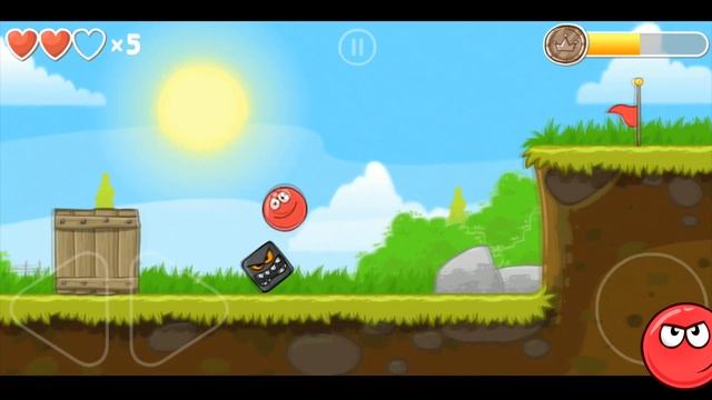Walkthrough RED BALL 4 level 2 - original games | Прохождение игры Красный Шарик 4 Уровень 2 смотреть онлайн