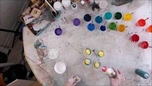 (93) Acrylic Dirty Pour 4 Flip Cup with Different Recipe with Sandra Lett 050418 смотреть онлайн