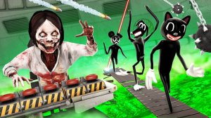 ДЖЕФФ УБИЙЦА ПРОТИВ МУЛЬТЯШНЫХ МОНСТРОВ! КТО ПОБЕДИТ? ДОРОГА СМЕРТИ С SCP В Garry`s Mod