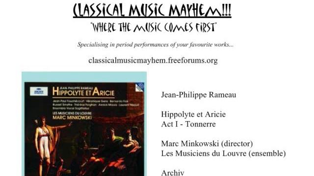 Rameau - Hippolyte et Aricie, Act I: Tonnerre смотреть онлайн