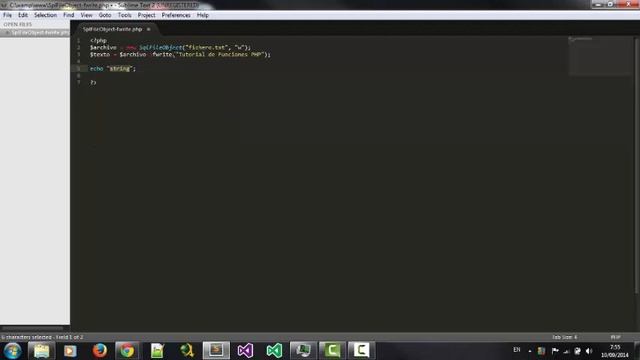 Funcion SplFileObject::fwrite en PHP смотреть онлайн