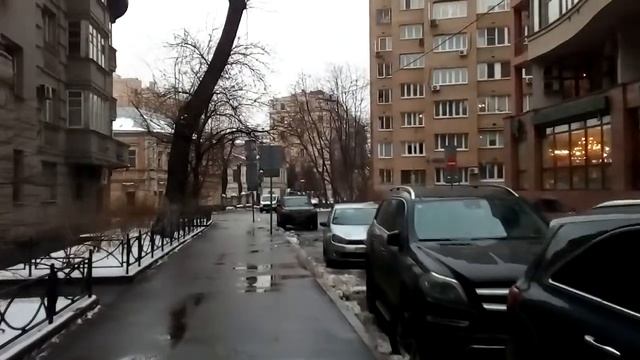 Москва 1835 Старопименовский переулок зима день