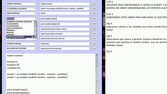 Python DEMOSTRACION 007 MODULO NUMPY con vectores смотреть онлайн