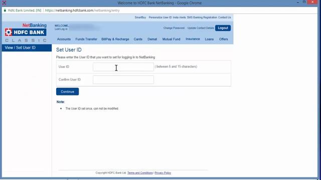 How to change or personalize HDFC netbanking User ID смотреть онлайн