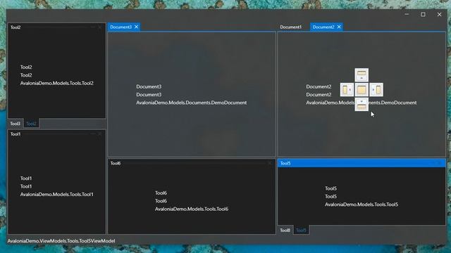 AvaloniaUI dock control with fluent design dark theme смотреть онлайн