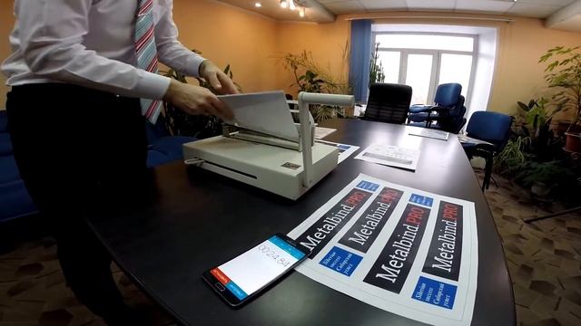 Самый быстрый в мире переплет Metalbind в готовые обложки OPUS EasyCover смотреть онлайн