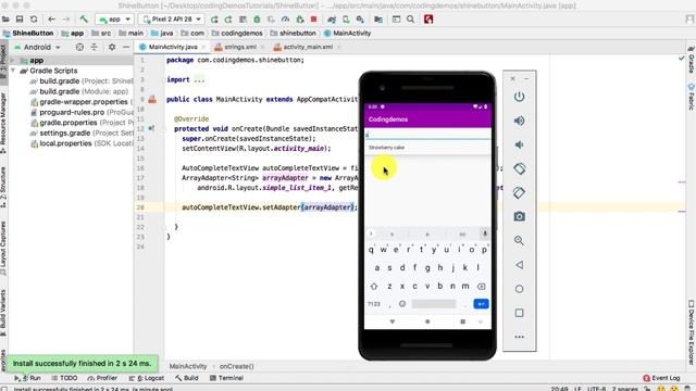 Android AutoCompleteTextview With Custom Layout смотреть онлайн