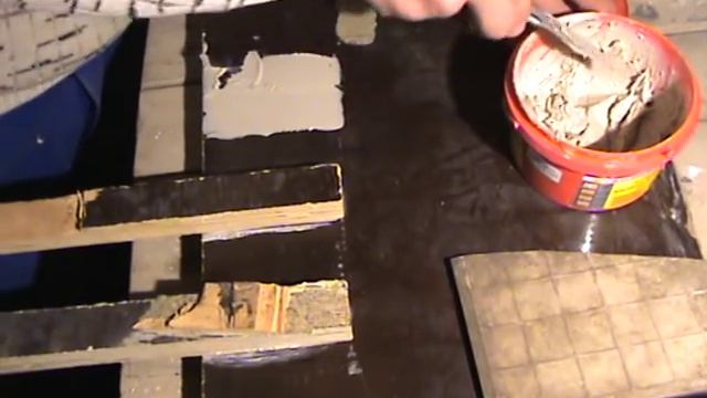 Как приклеить плитку к фанере смотреть онлайн