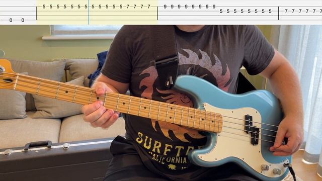 Fall Out Boy - Fourth of July (Bass Cover with Tabs) смотреть онлайн