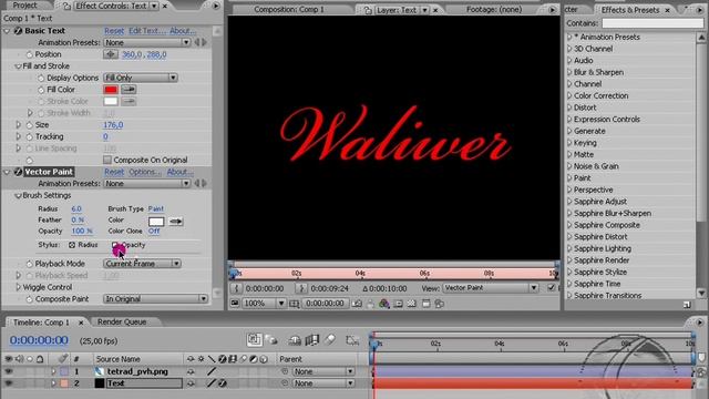 Создание рукописного текста Adobe After Effects смотреть онлайн
