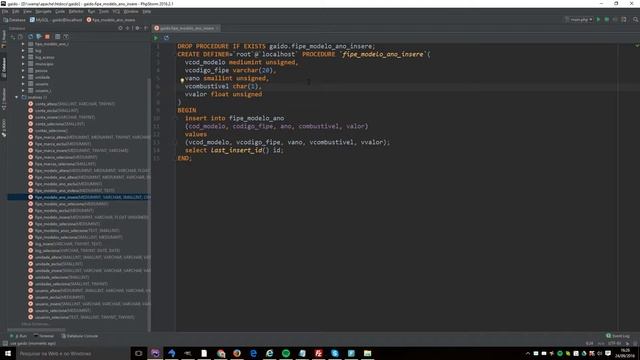 Ferramenta Database do PhpStorm смотреть онлайн