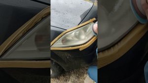 полировка фар Меган 2