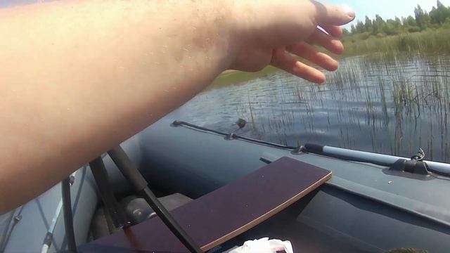 Ловля на удочку в конце мая с лодки, хороший клев. Карп. Карась. смотреть онлайн