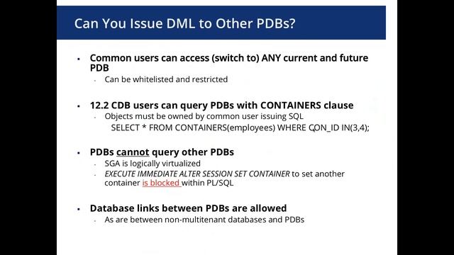 Securing Oracle 12c Multitenant Pluggable Databases смотреть онлайн
