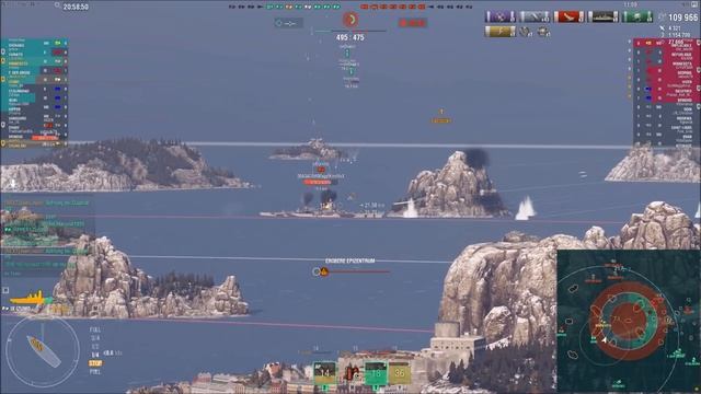 IZUMO, 3797Base XP, 278k - World of Warships смотреть онлайн