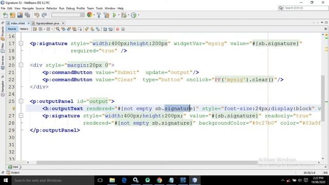 PrimeFaces - JSF Tutorial || Signature in PrimeFaces using Netbeans IDE || Part-52 смотреть онлайн