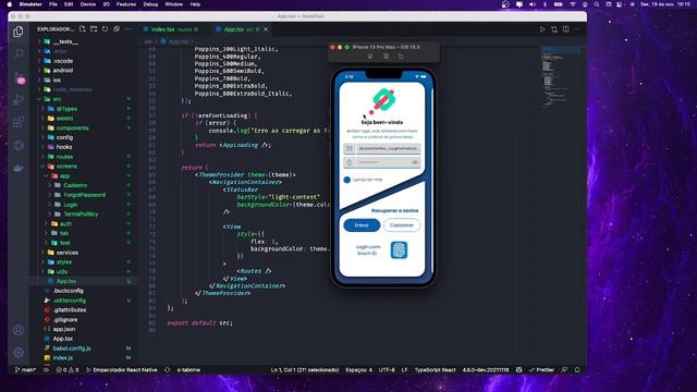 Aplicativo Chat Comercial, React Native + Typescript + Styled Components смотреть онлайн